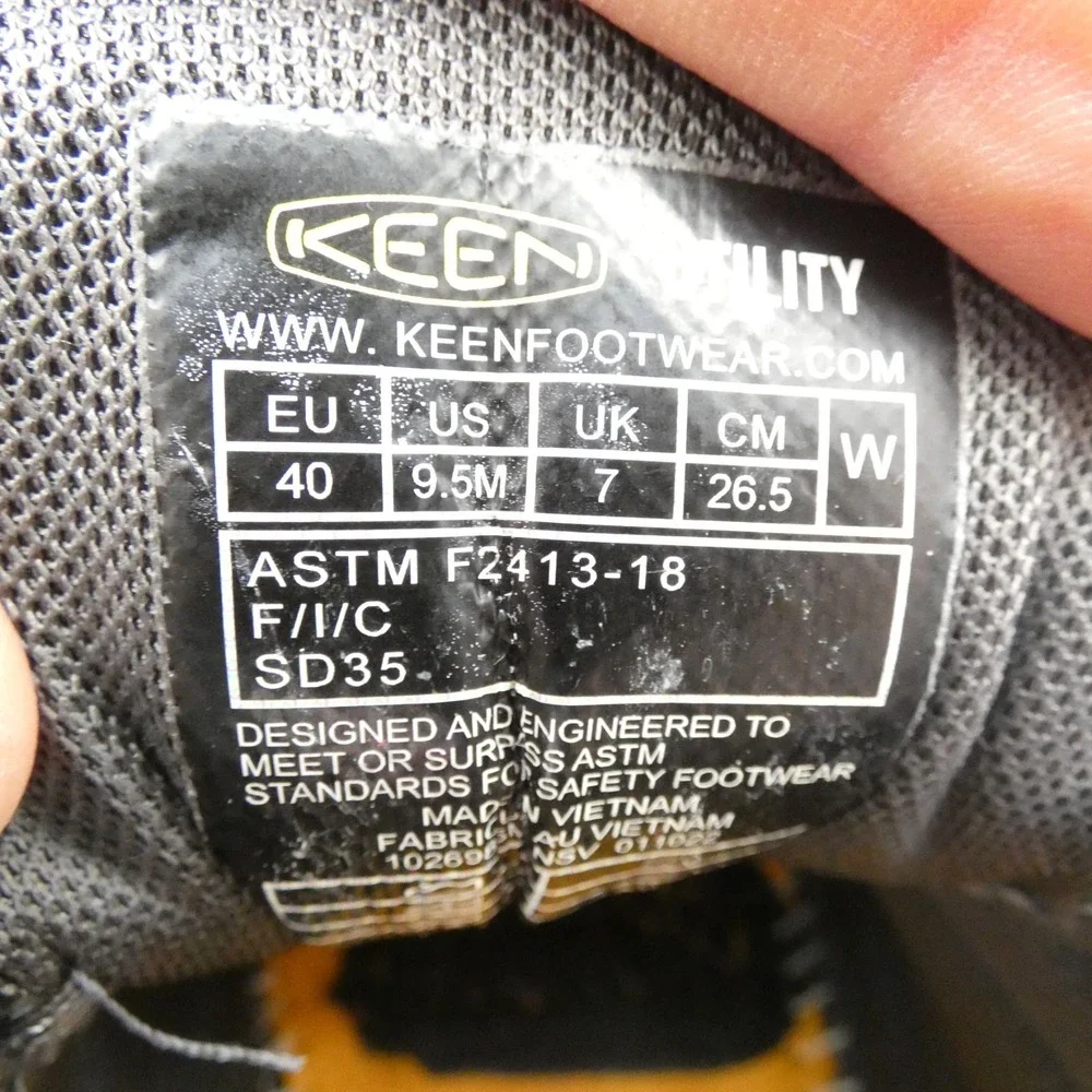 Keen Utility Vista Energy Women US 9.5 M Work Shoes Magnet Prune Purple Sneakers